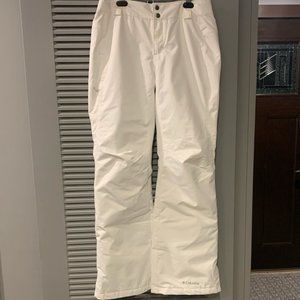 Columbia Omni-Tech White Small Snow Ski Pants